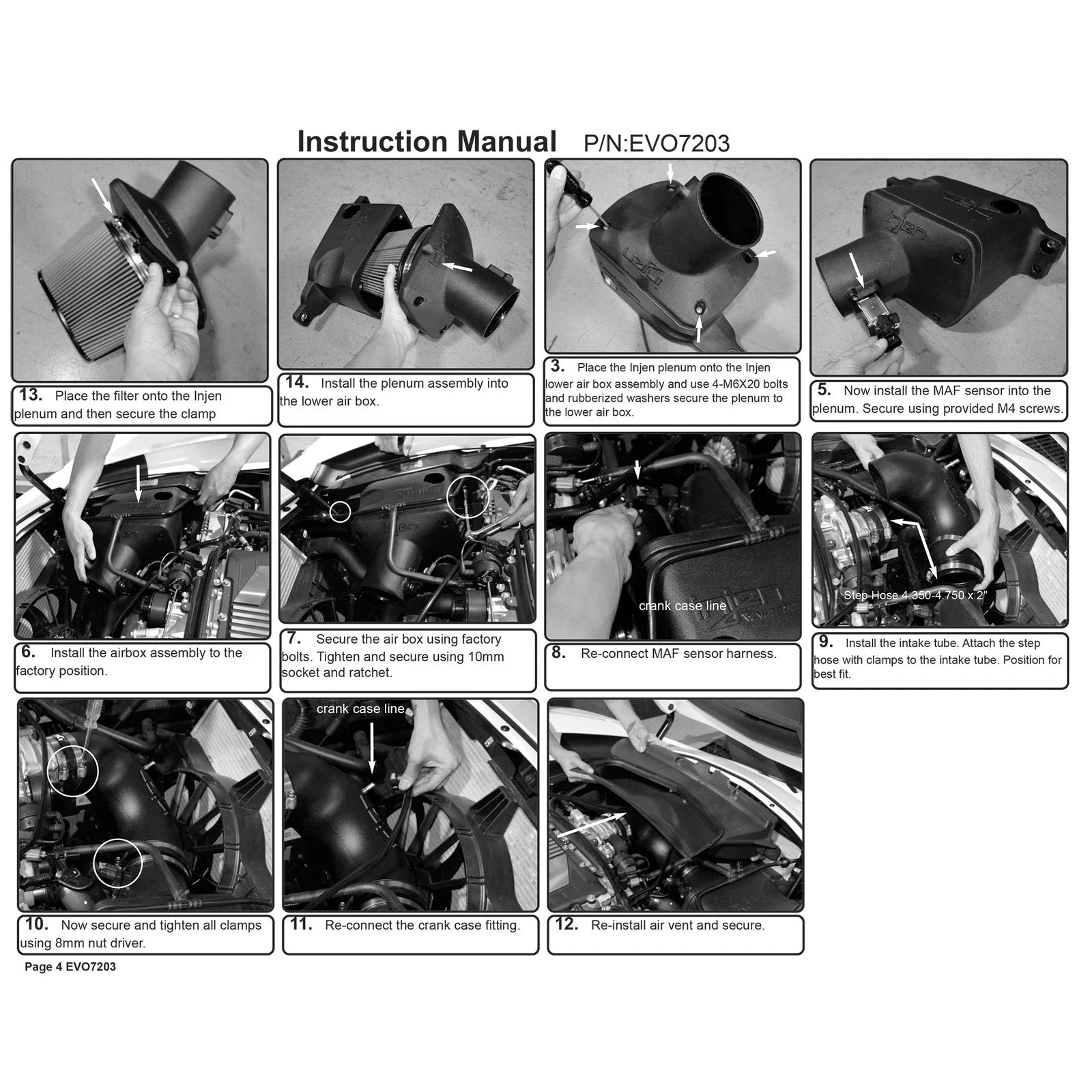 Injen 15-19 Chevrolet Corvette C7 ZO6 6.2L V8 Evolution Intake
