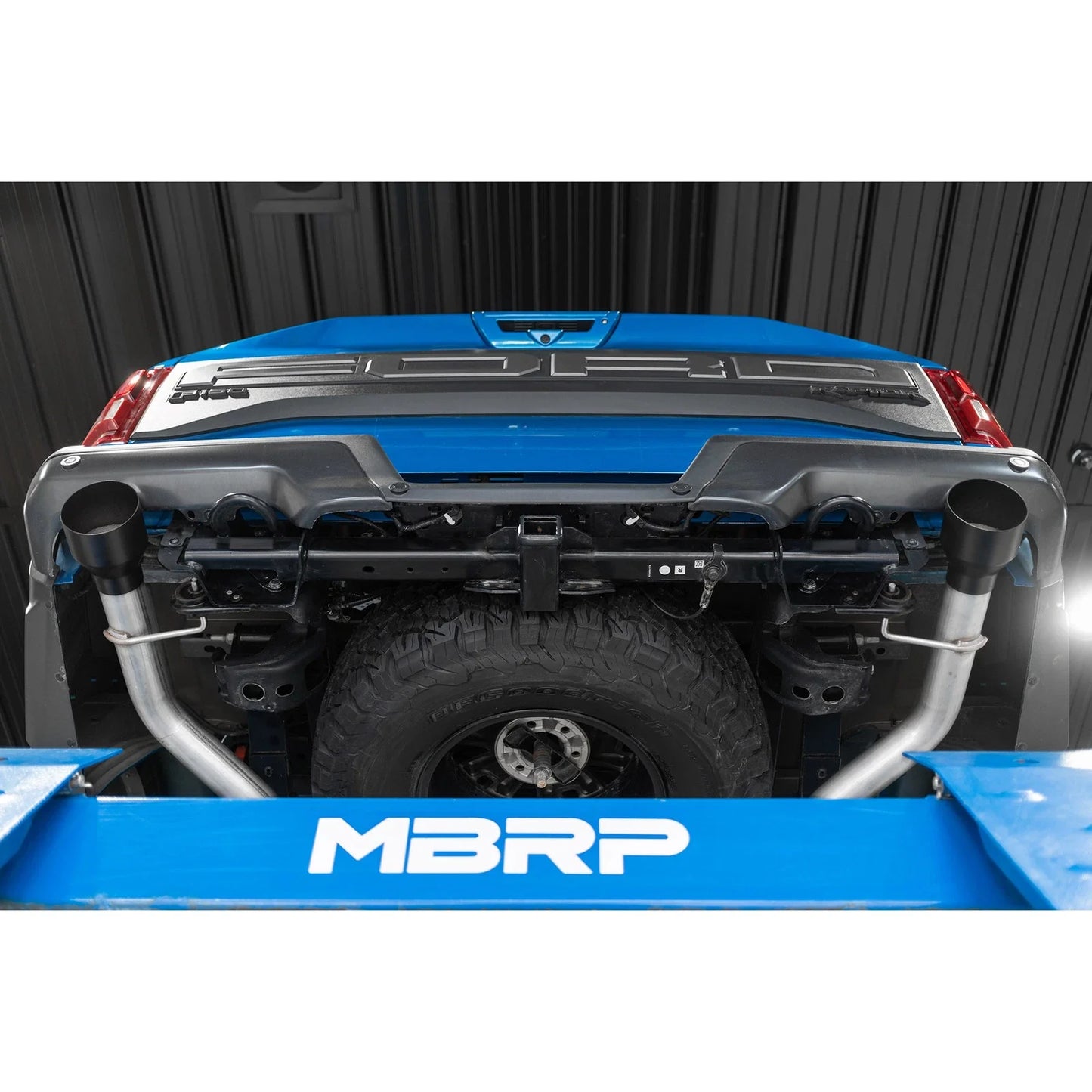 MBRP 17-20 Ford F-150 Raptor 3.5L Ecoboost Dual Rear Exit T409 3in Resonator Back Exhaust System
