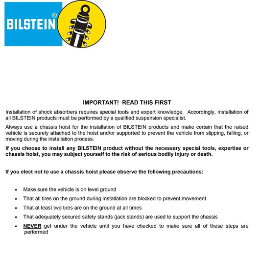 Bilstein B4 2000 BMW 323Ci Base Front Left Twintube Strut Assembly