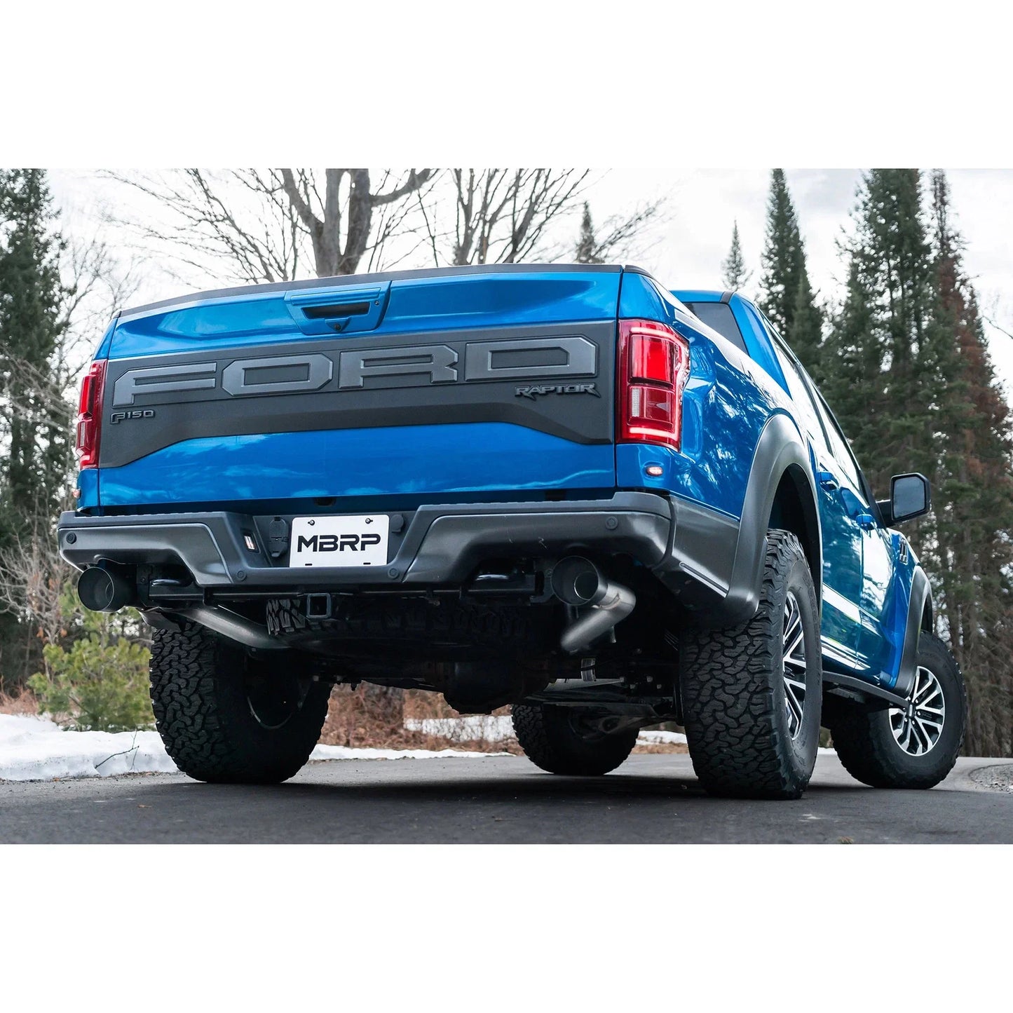 MBRP 17-20 Ford F-150 Raptor 3.5L Ecoboost Dual Rear Exit T409 3in Resonator Back Exhaust System