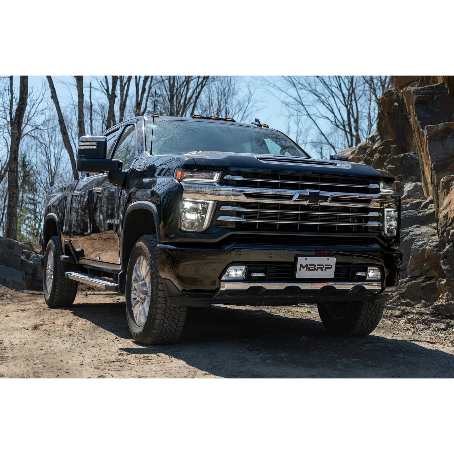 MBRP 2020+ GMC/Chevy 2500/3500 6.6L Duramax 4in Mand Bent Tubing Pro-Ser Cat Back Single Side - 304