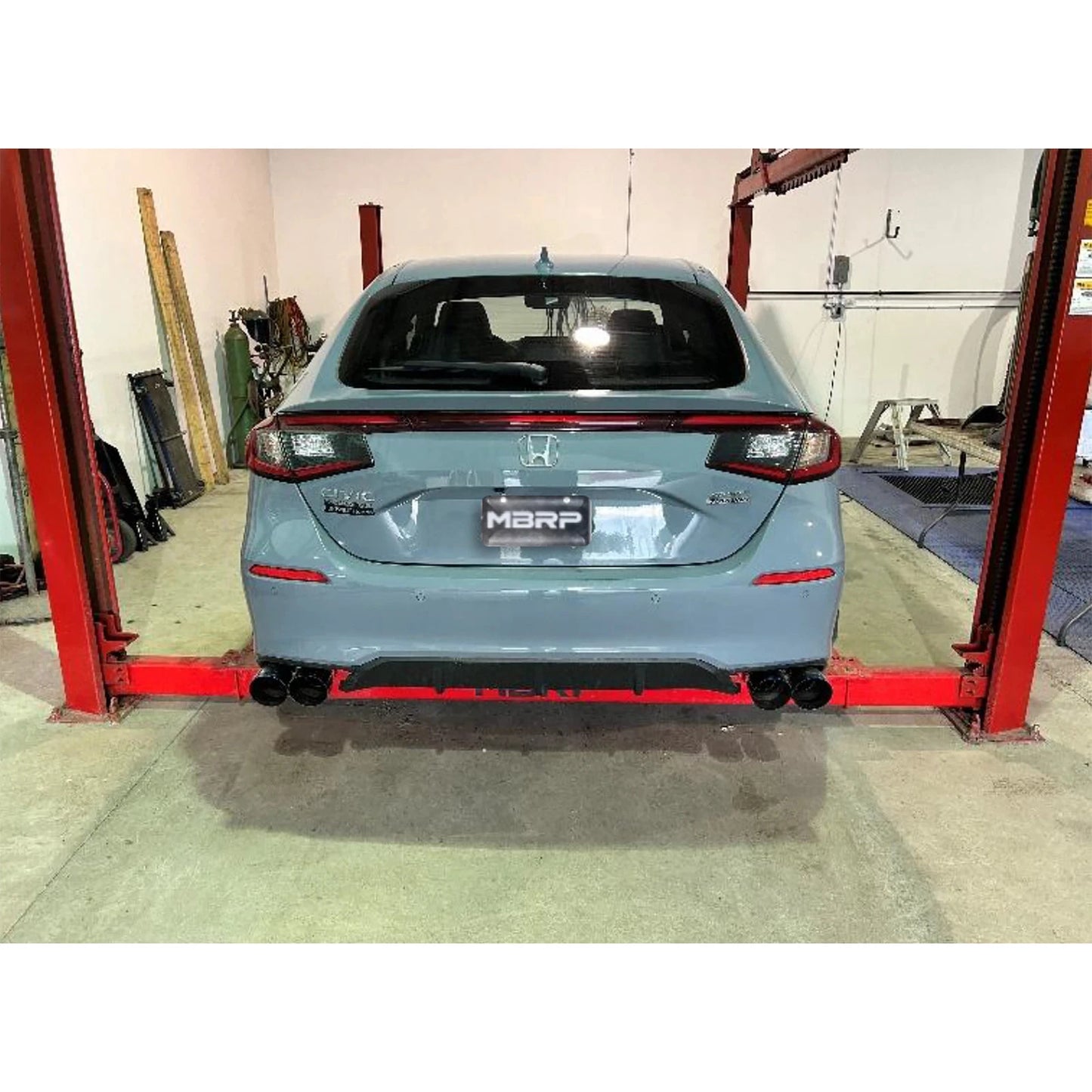 MBRP 22-24 Honda Civic/Sport Touring 1.5L 3in Cat-Back 2.5in Dual Split Rear w/ Quad Tips - AL