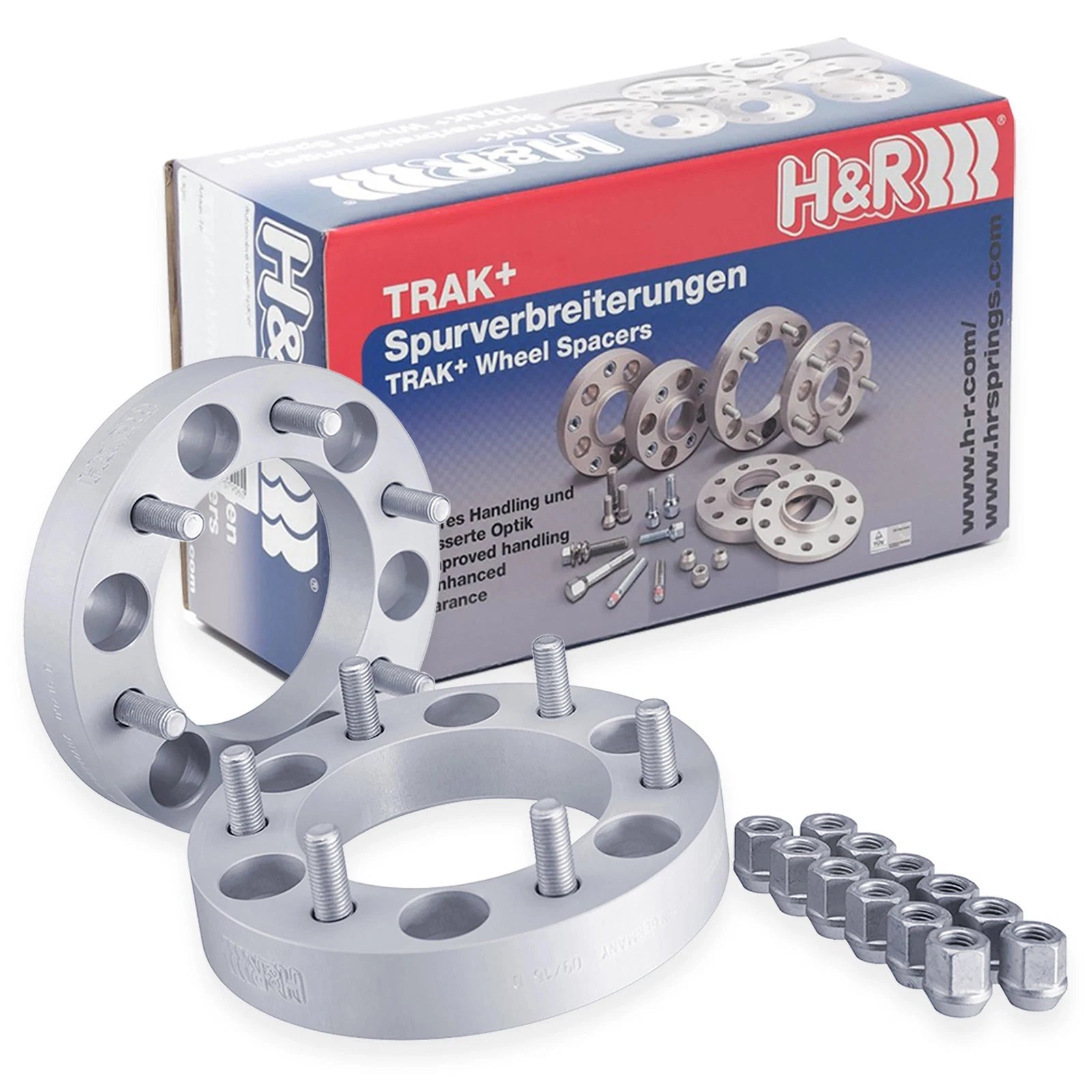 H&R Trak+ 35mm DR Spacer Bolt Pattern 6/139.7 CB 106mm Bolt Thread 12x1.5 - Black