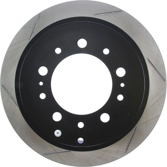 StopTech Sport Slot 08-13 Lexus LX450/470/570 / 07-12 Toyota Tundra Slotted Right Rear CRYO Rotor