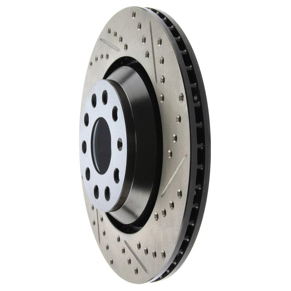 StopTech 09 VW Passat CC / 06-09 Passat Slotted & Drilled Left Rear Rotor