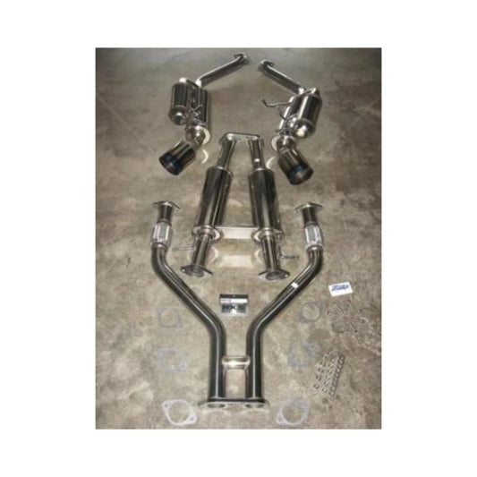 HKS 09-21 Nissan 370z Dual Hi-Power Ti. Tip Catback Exhaust (SUS304 NO COATING)