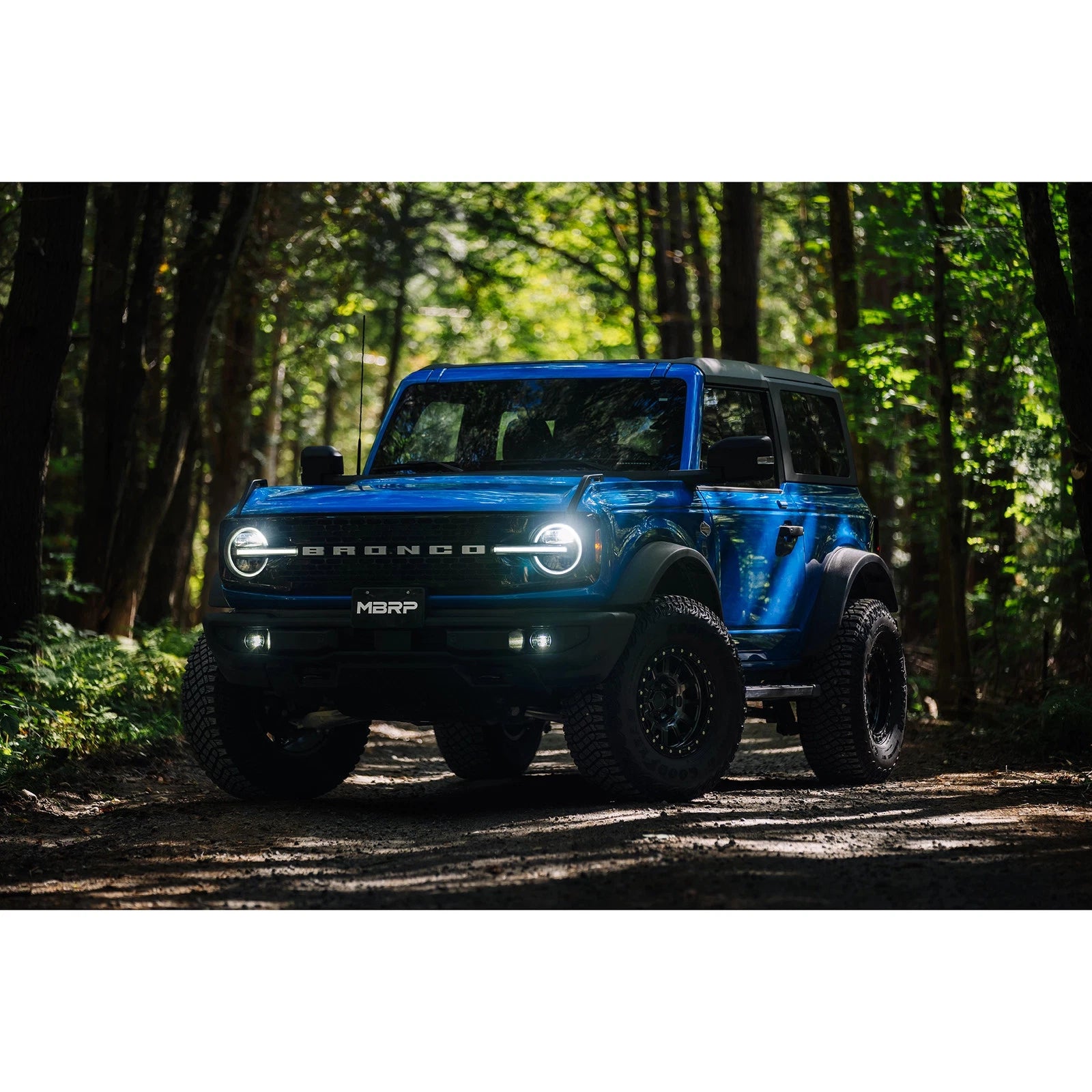 MBRP 2021-2023 Ford Bronco 2.3L/2.7L Stainless Steel 3in Cat-Back, Single High Clearance Rear Exit
