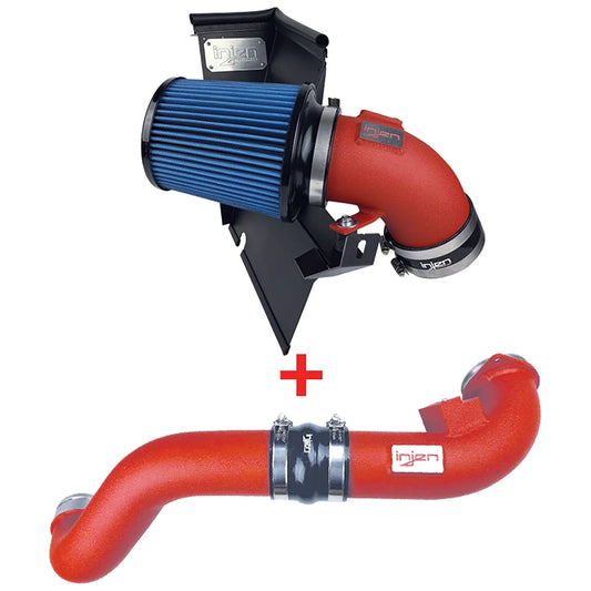 Injen 19-20 BMW Z4 / 2020 Toyota Supra 3.0L Turbo Intake and Charge Pipe Power Package - Wrinkle Red