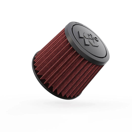 K&N Universal Rubber Filter-Round Tprd 4.875in Flange ID x 9in Base OD x 6.625in Top OD x 7.938in H