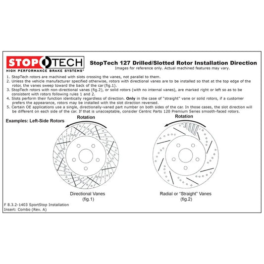 StopTech Power Slot 6/89-96 Nissan 300ZX Slotted & Drilled Right Rear Rotor