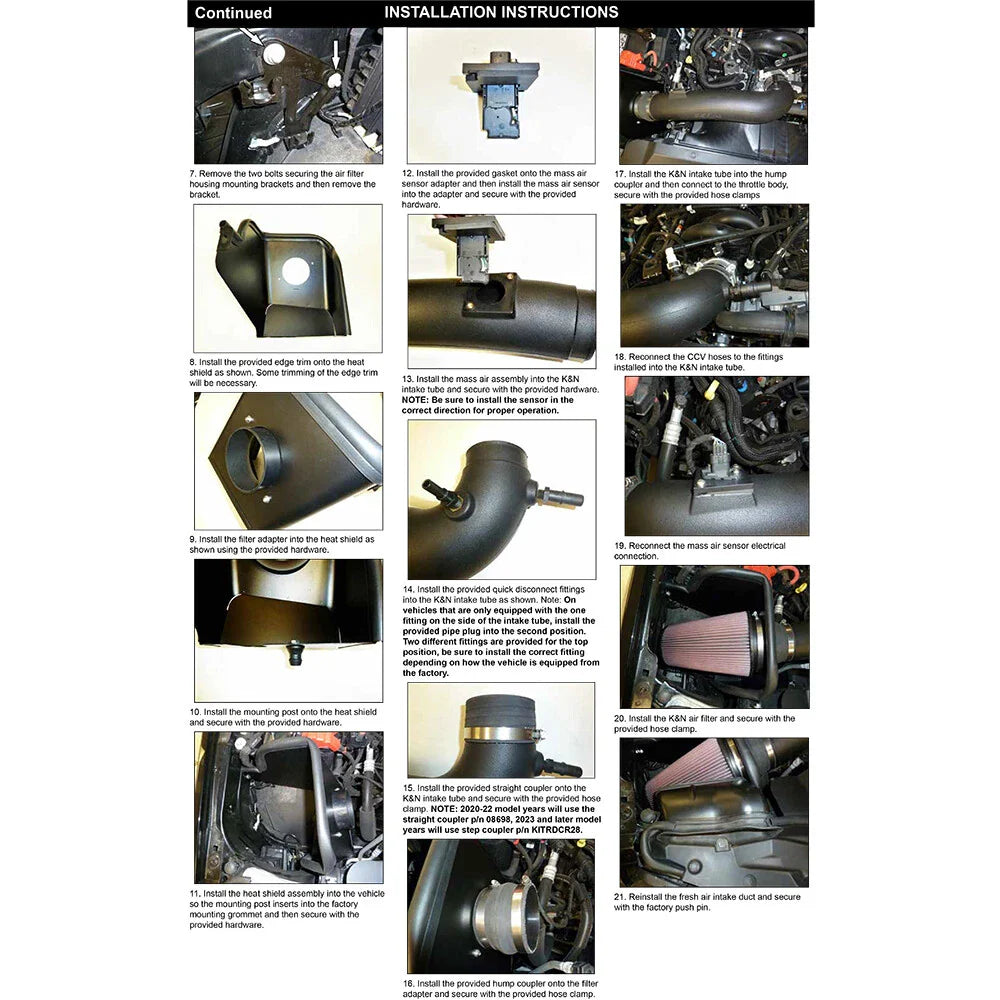 K&N 63 Series AirCharger Performance Intake 2020 Ford F250 Super Duty 7.3L V8