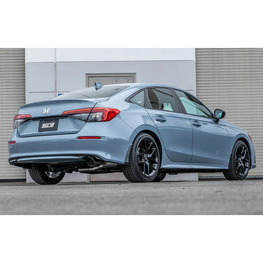 Borla 22-24 Honda Civic Sport 2.25in S-Type Cat Back 4in Tip - Black Chrome