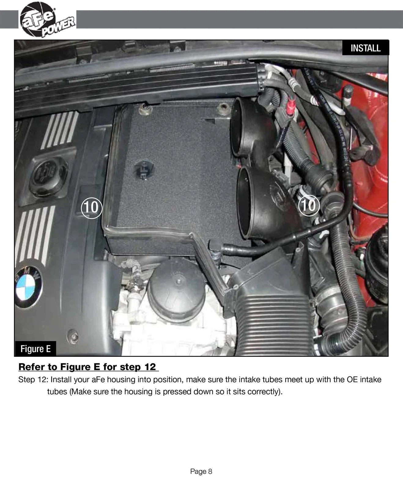 aFe MagnumFORCE Intakes Stage-2 P5R AIS P5R BMW 335i (N54) 07-11L6-3.0L/Z4 35i 09-15 (tt)