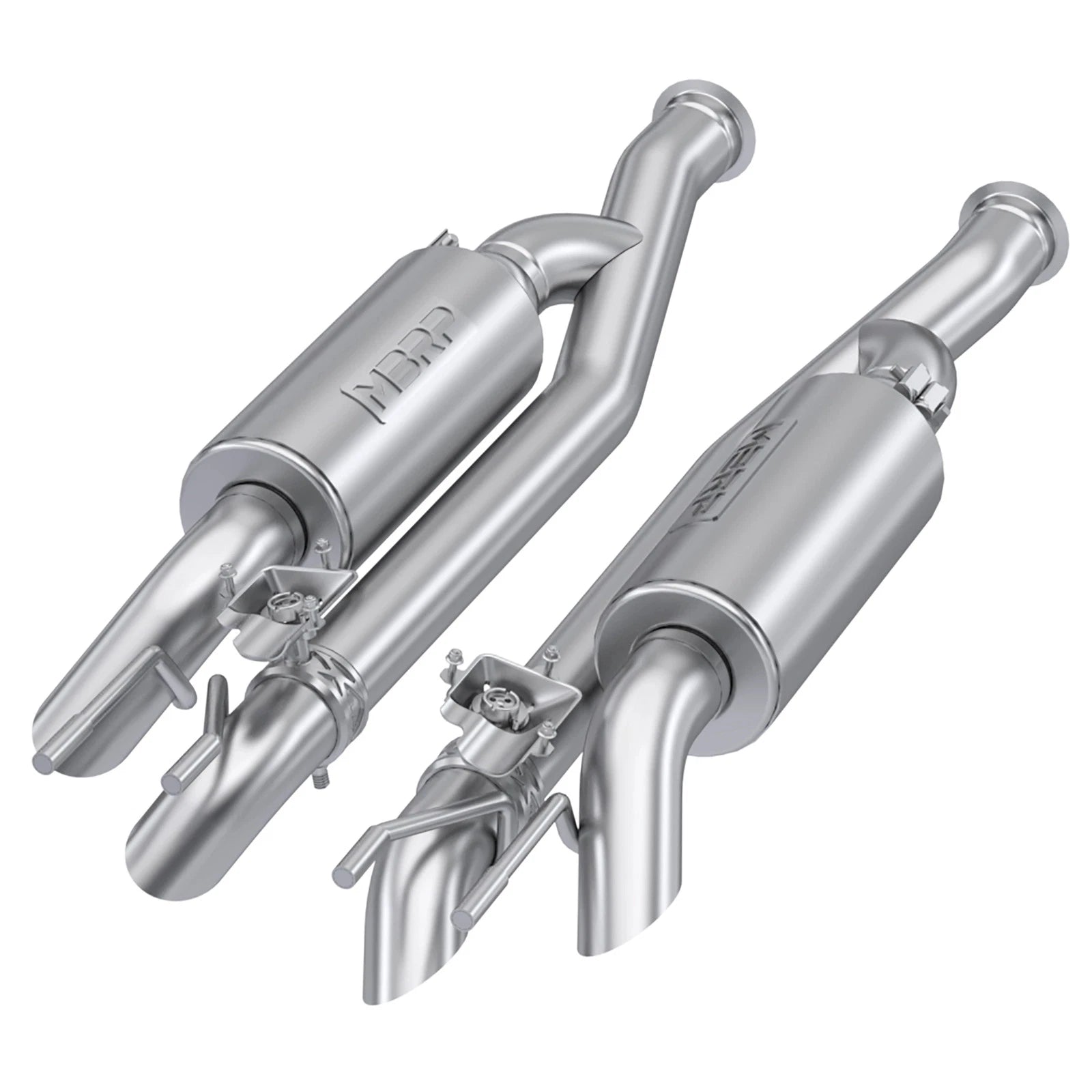 MBRP 19-23 Mercedes-Benz G63 4.0TT V8 T304 SS 2.5in Pre-Axle Cat-Back Exhaust Dual Split Quad Side