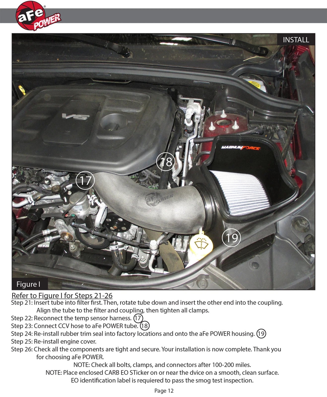 aFe MagnumFORCE Intakes Stage-2 PDS AIS 16-19 Jeep Grand Cherokee (WK2) V6-3.6L