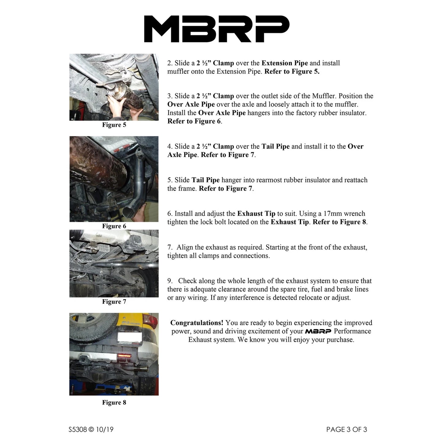 MBRP 2007-2009 Toyota FJ 4.0L V6 Cat Back Single Rear Exit