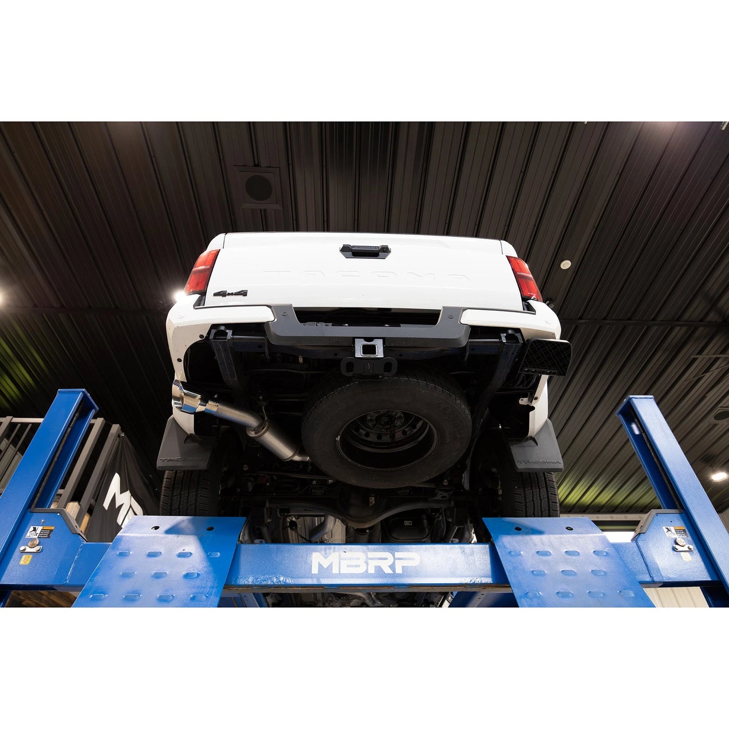 MBRP 2024 Toyota Tacoma T304 Stainless Steel 3in Cat-Back Single Side Exit with Carbon Fiber Tip