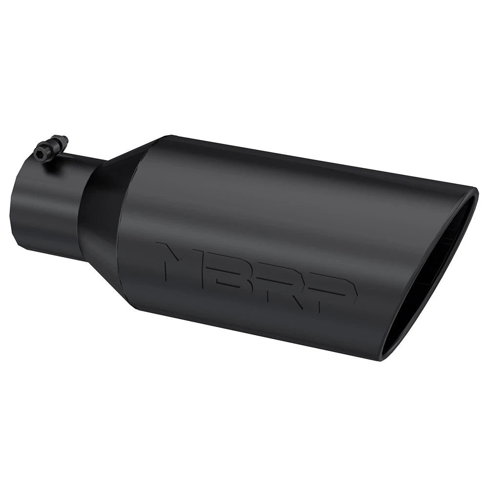 MBRP Universal Exhaust Tip 7in O.D. Rolled End 4in Inlet 18in Length - Black