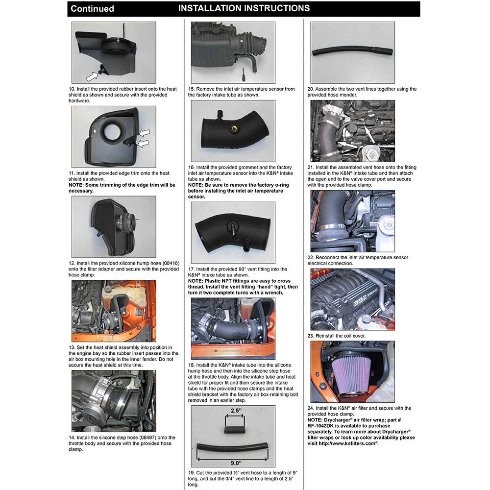 K&N 11-14 Dodge Challenger 6.4L V8 Performance Intake