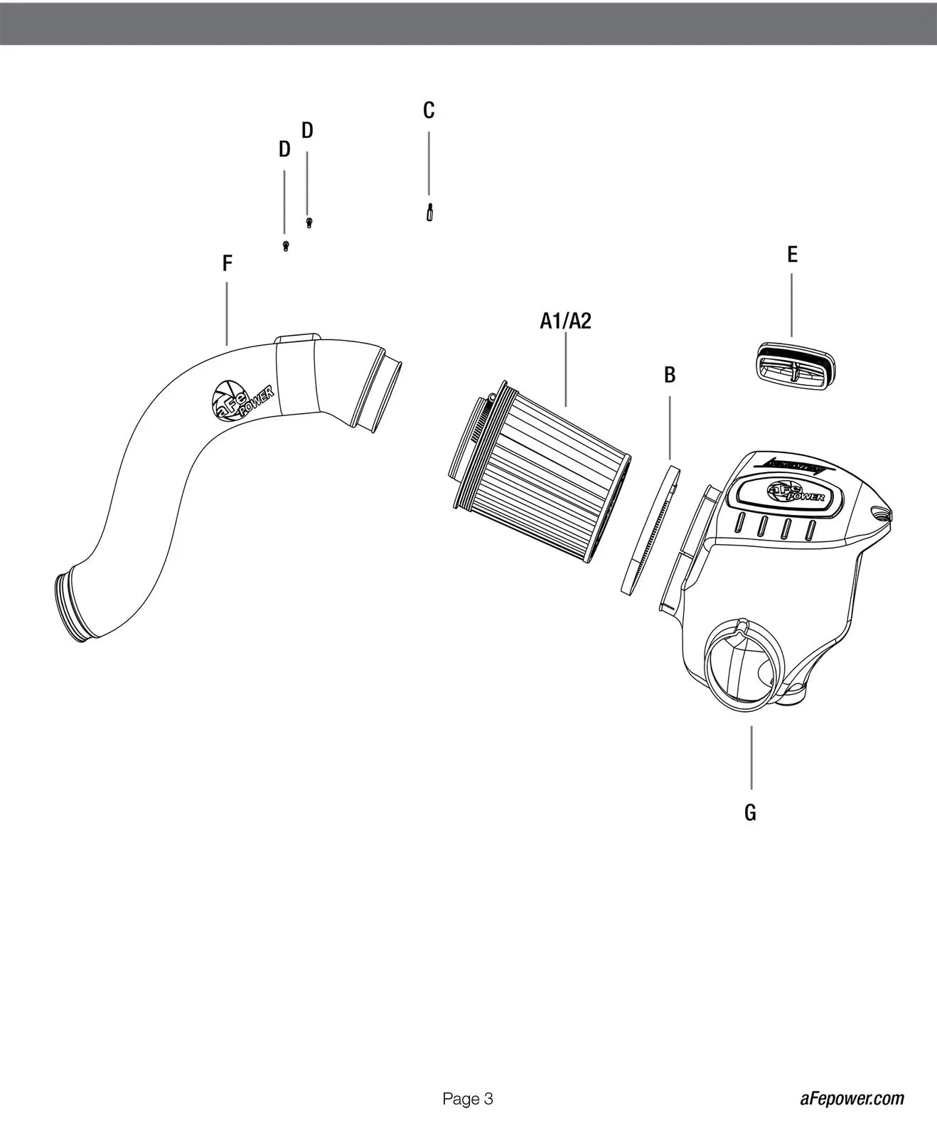 aFe Momentum Pro 5R Intake System BMW 528i/ix (F10) 12-15 L4-2.0L (t) N20