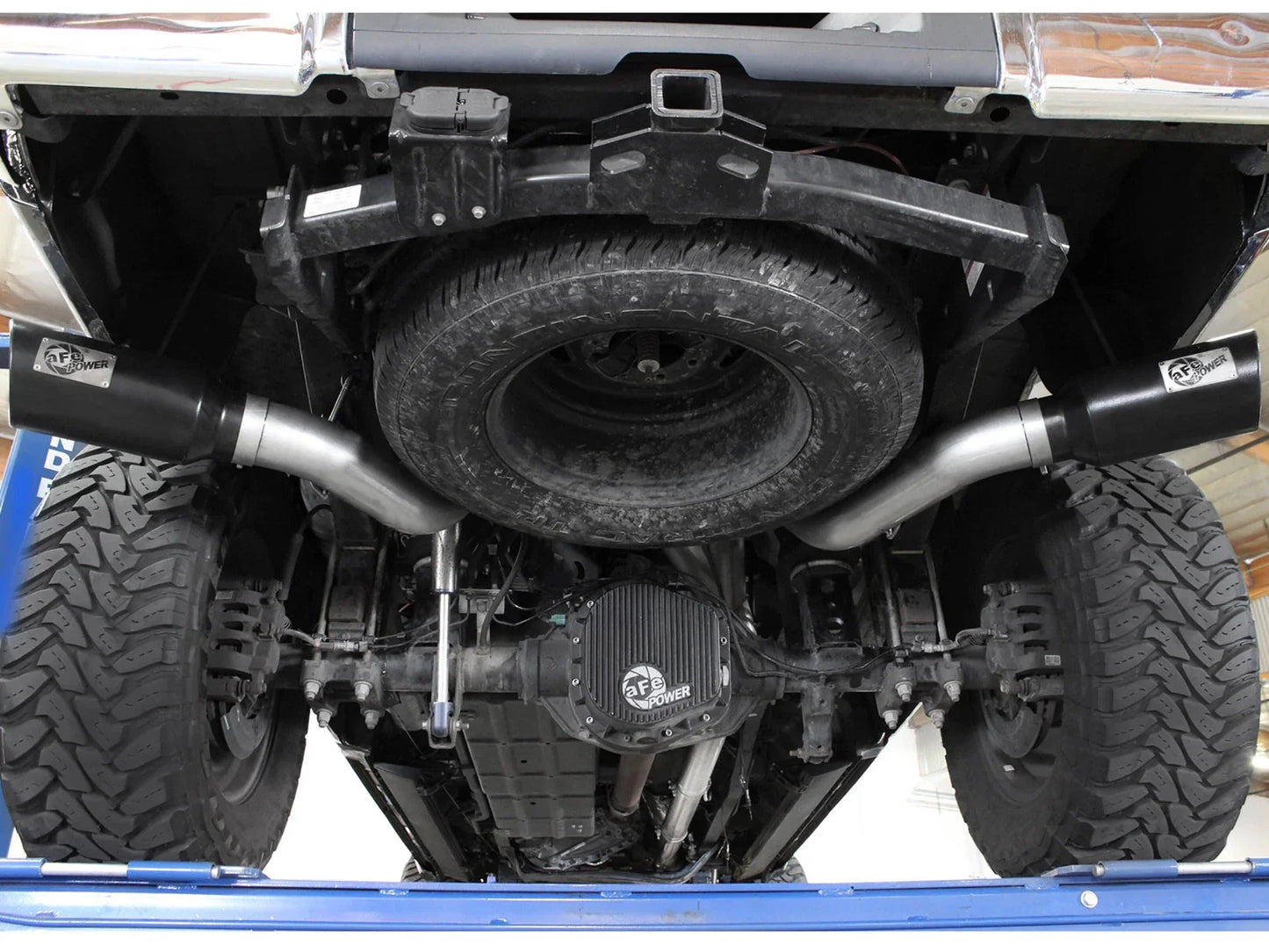 aFe Atlas Exhaust 4in DPF-Back Al Steel 11-14 Ford Diesel Trucks V8-6.7L (td)