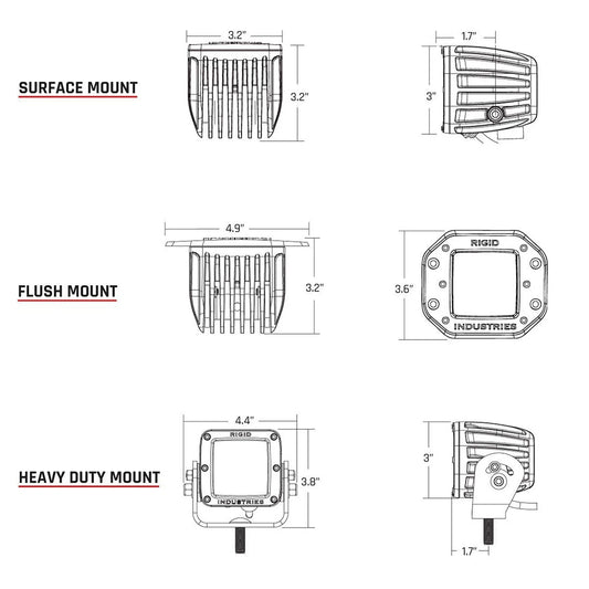 Rigid Industries D2 - 60 Deg. Lens Pair