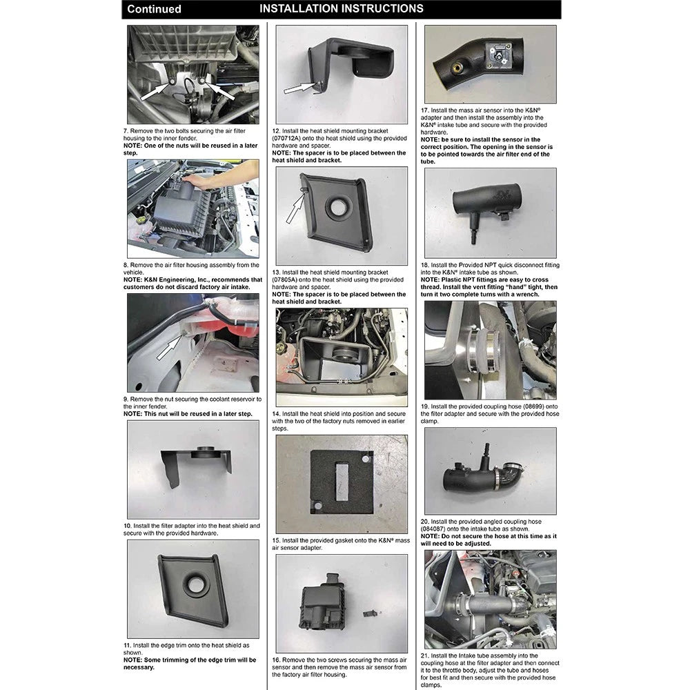K&N 15-18 Chevy Colorado / GMC Canyon L4-2.5L F/I AirCharger Performance Air Intake System