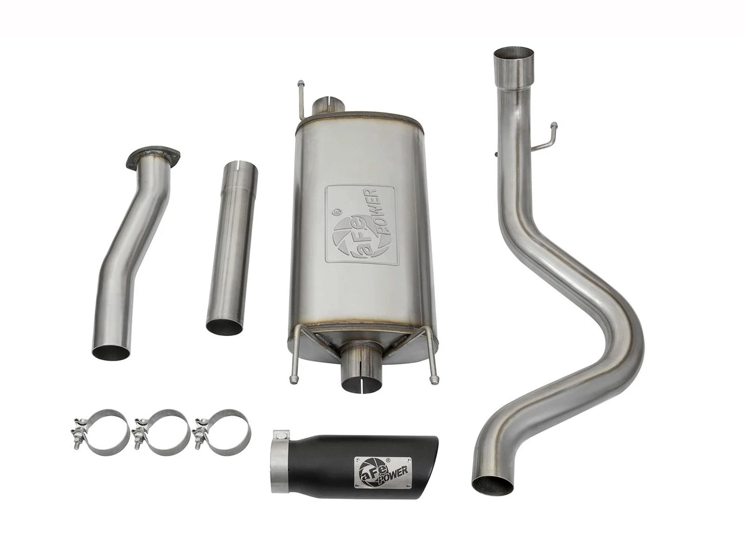 aFe MACHForce XP Cat-Back SS w/Black Tips 16 Toyota Tacoma V6-3.5L