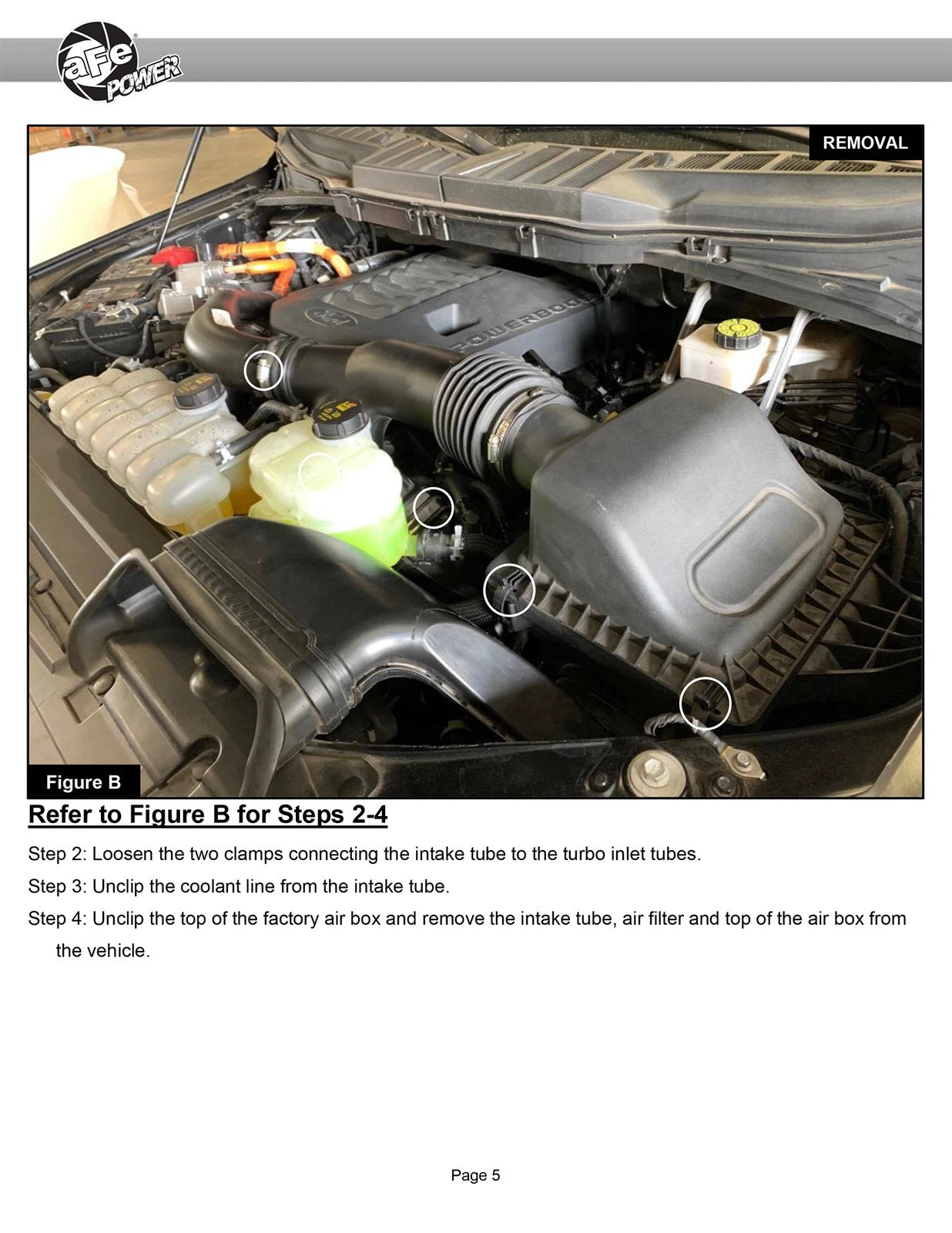 aFe Momentum GT Pro 5R Cold Air Intake System 2021-2022 Ford F-150 V6-3.5L (tt) PowerBoost