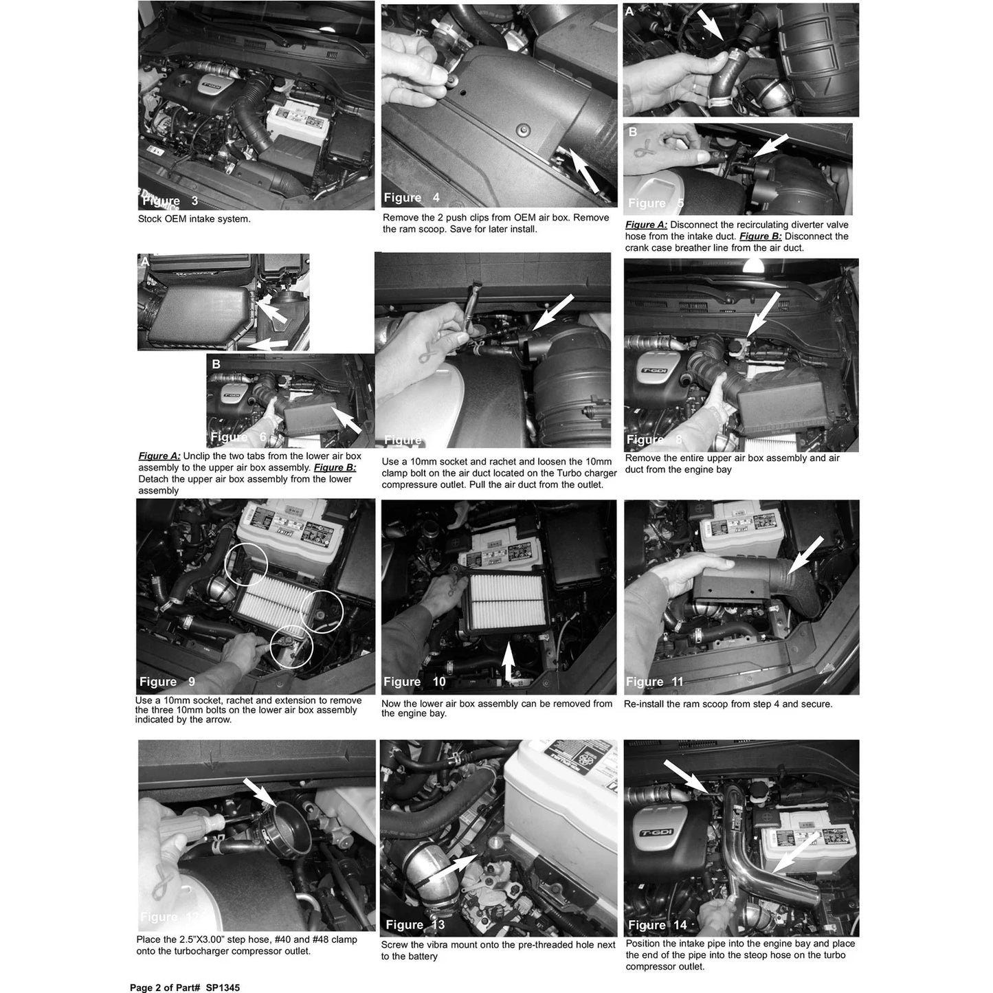 Injen 18-20 Hyundai Kona L4-1.6L Turbo Laser Black IS Short Ram Cold Air Intake System