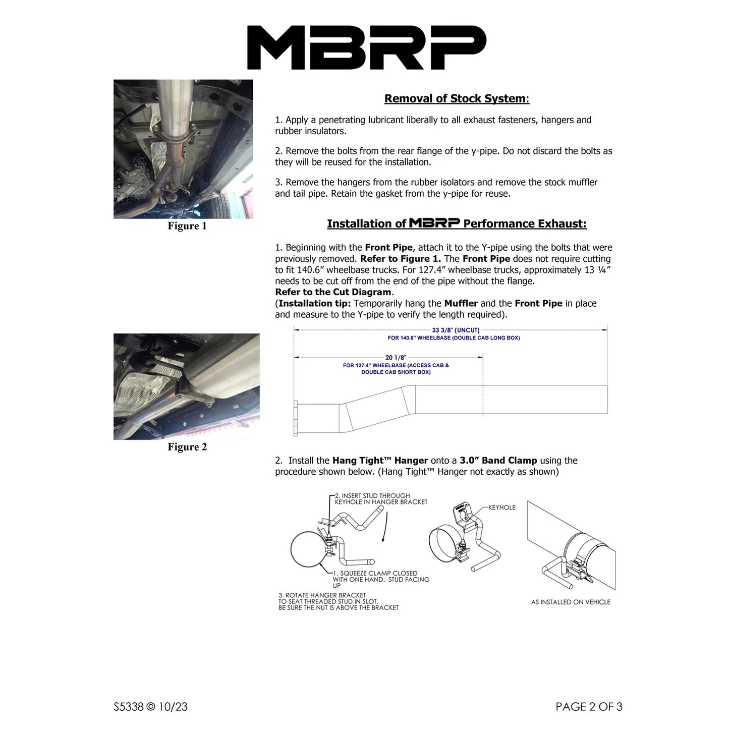 MBRP 2016 Toyota Tacoma 3.5L Cat Back Single Side Exit T409 Exhaust System