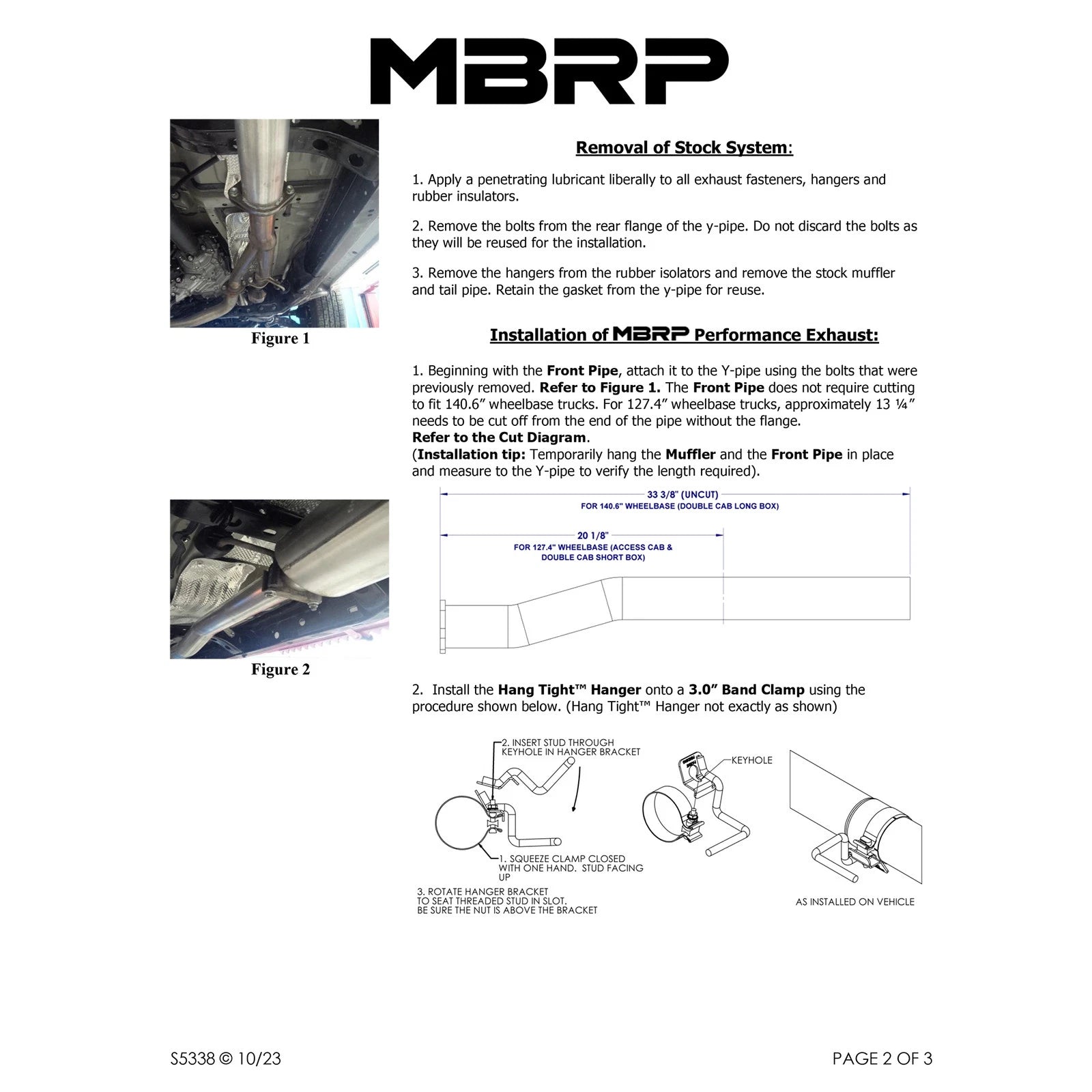MBRP 2016 Toyota Tacoma 3.5L Cat Back Single Side Exit T409 Exhaust System