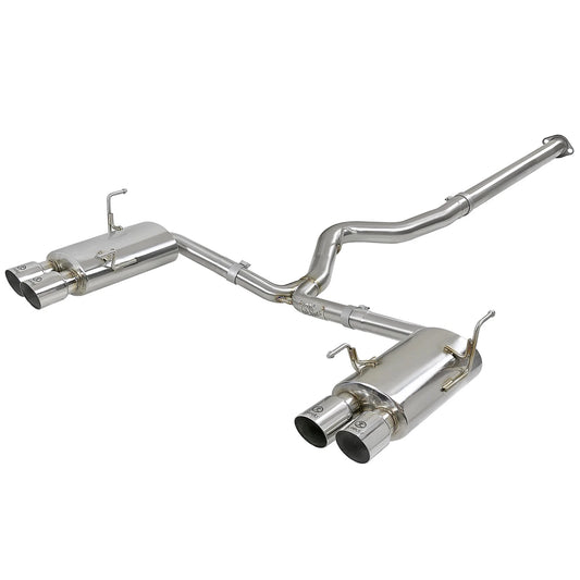 aFe Takeda 3in SS Exhaust Cat-Back 15-16 Subaru WRX/STI 2.0L/2.5L Polished Tips