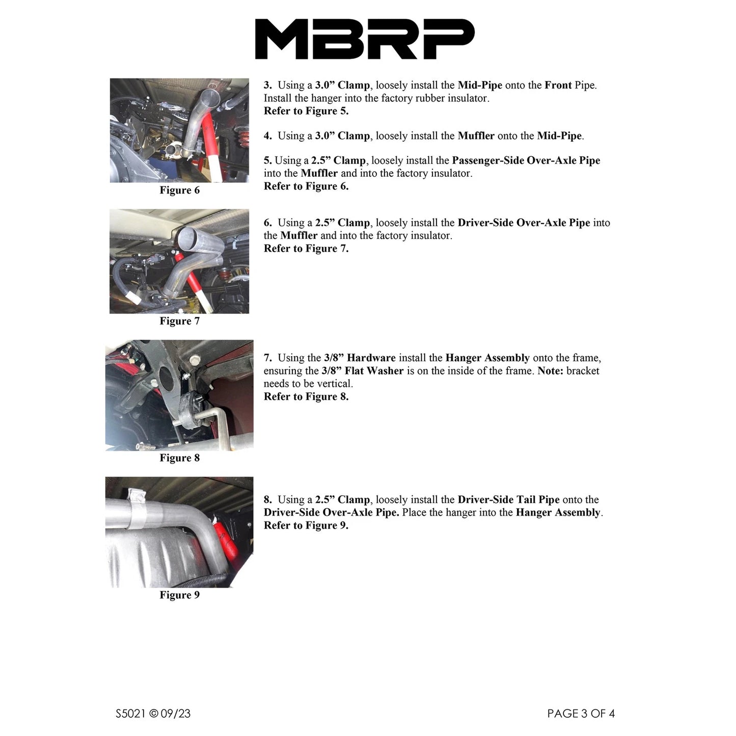 MBRP 2019+ Chevrolet Silverado 1500 / 2019+ GMC Sierra 1500 T304 SS 3in Armor Pro Cat-Back Exhaust