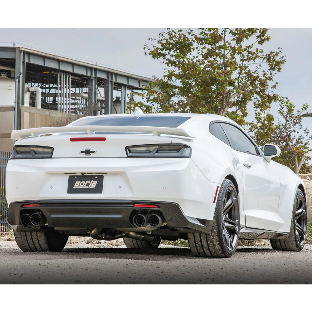 Borla 17-18 Chevrolet Camaro ZL1 6.2L V8 S Type Catback Exhaust w/ Dual Mode Valves CF Black Anod