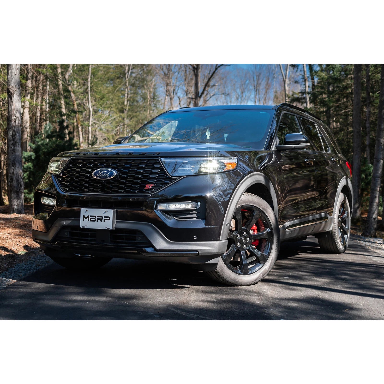 MBRP 20-21 Ford Explorer ST 3.0L Ecoboost SS 2.5in Dual Rear Exit w/ Carbon Fiber Quad Tips - T304