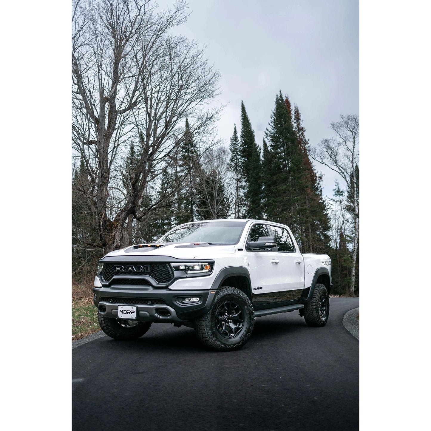 MBRP 2021 Ram TRX 6.2 S/C 3in Catback Dual Rear Carbon Fiber Tips(Race)- T304