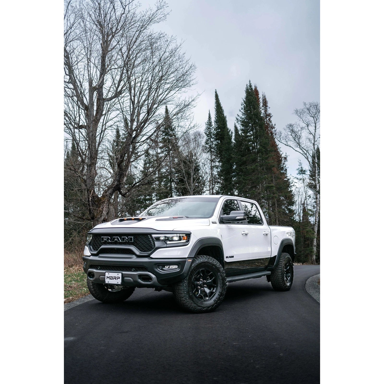 MBRP 2021 Ram TRX 6.2 S/C 3in Catback Dual Rear Carbon Fiber Tips(Race)- T304