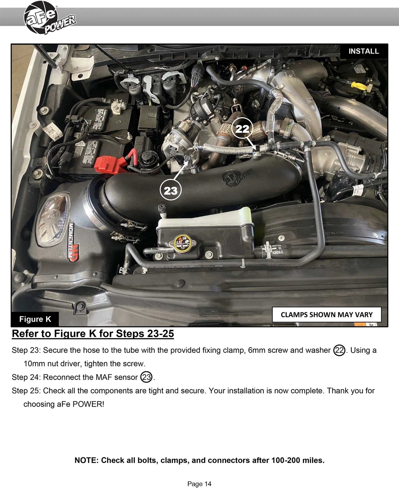aFe 20-24 Ford Diesel Trucks V8-6.7L (td) Momentum HD Cold Air Intake System w/ Pro 10R Filter