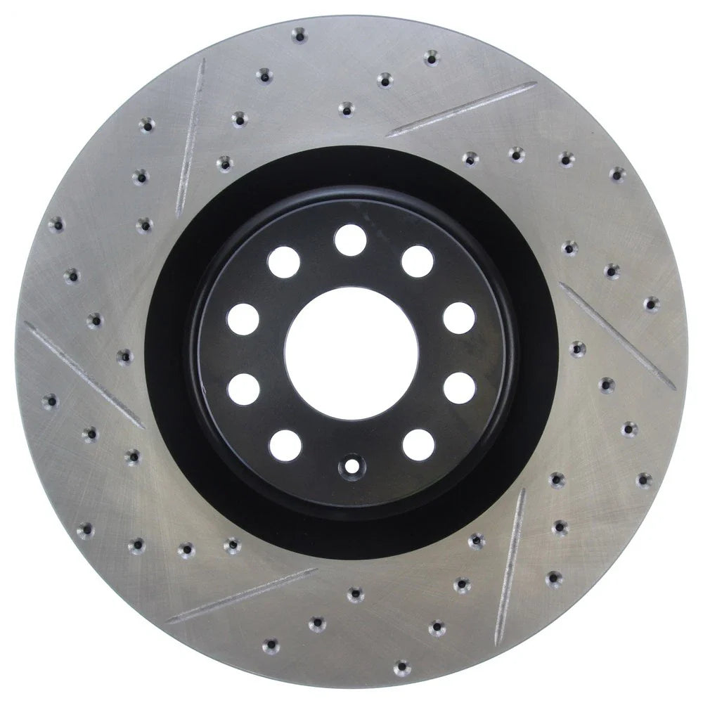 StopTech 09 VW Passat CC / 06-09 Passat Slotted & Drilled Right Front Rotor