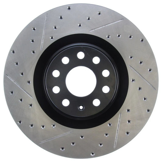 StopTech 09 VW Passat CC / 06-09 Passat Slotted & Drilled Right Front Rotor