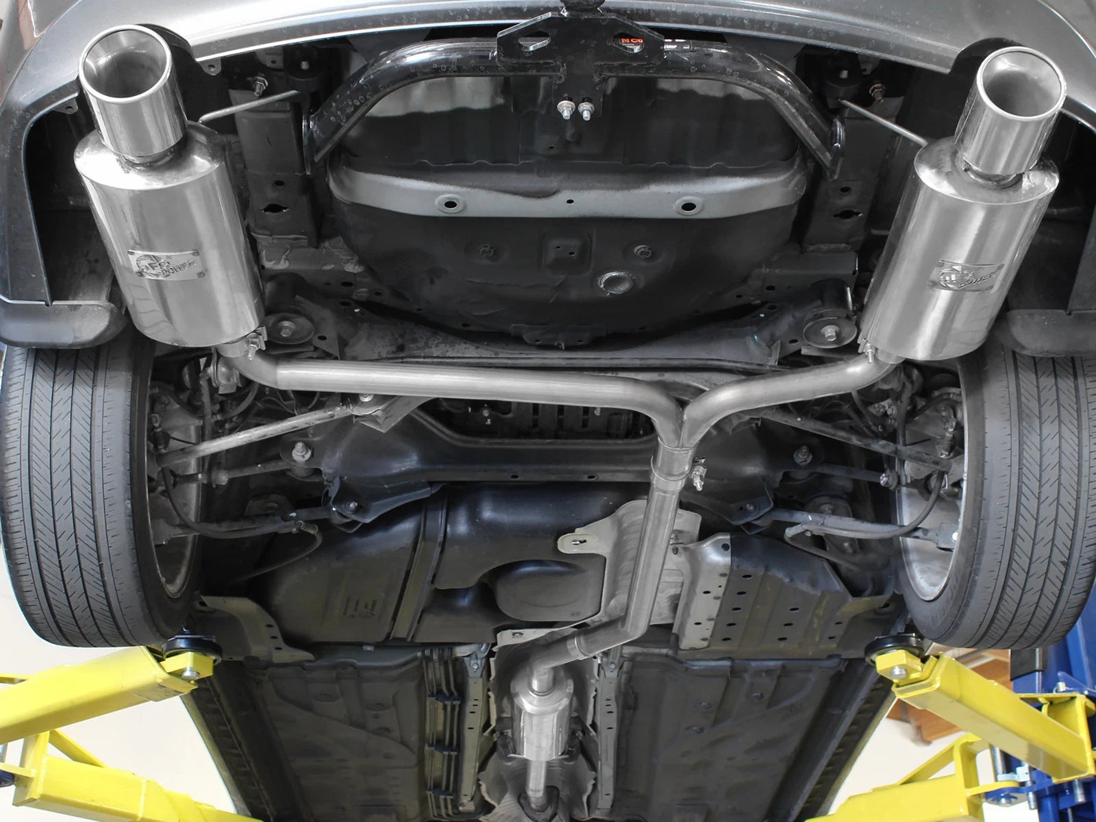 aFe Takeda Exhaust 2.25in to 2in Dia 304SS Cat-Back w/Polished Tips 08-12 Honda Accord Coupe V6 3.5L