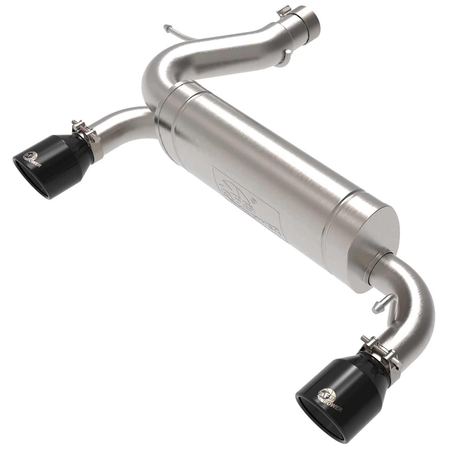 aFe Vulcan 3in 304 SS Axle-Back Exhaust 2021 Ford Bronco L4-2.3L (t)/V6-2.7L (tt) w/ Black Tips
