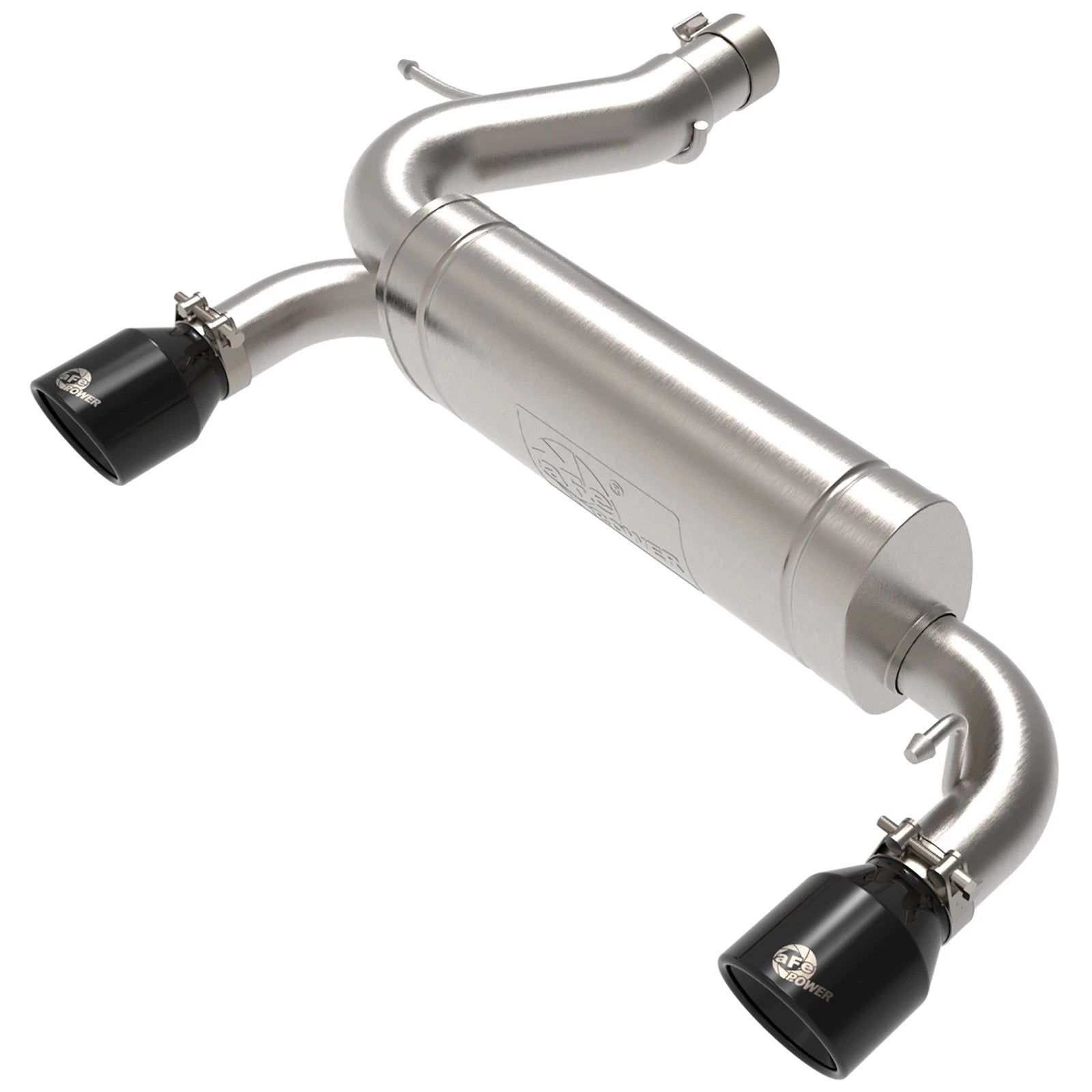 aFe Vulcan 3in 304 SS Axle-Back Exhaust 2021 Ford Bronco L4-2.3L (t)/V6-2.7L (tt) w/ Black Tips