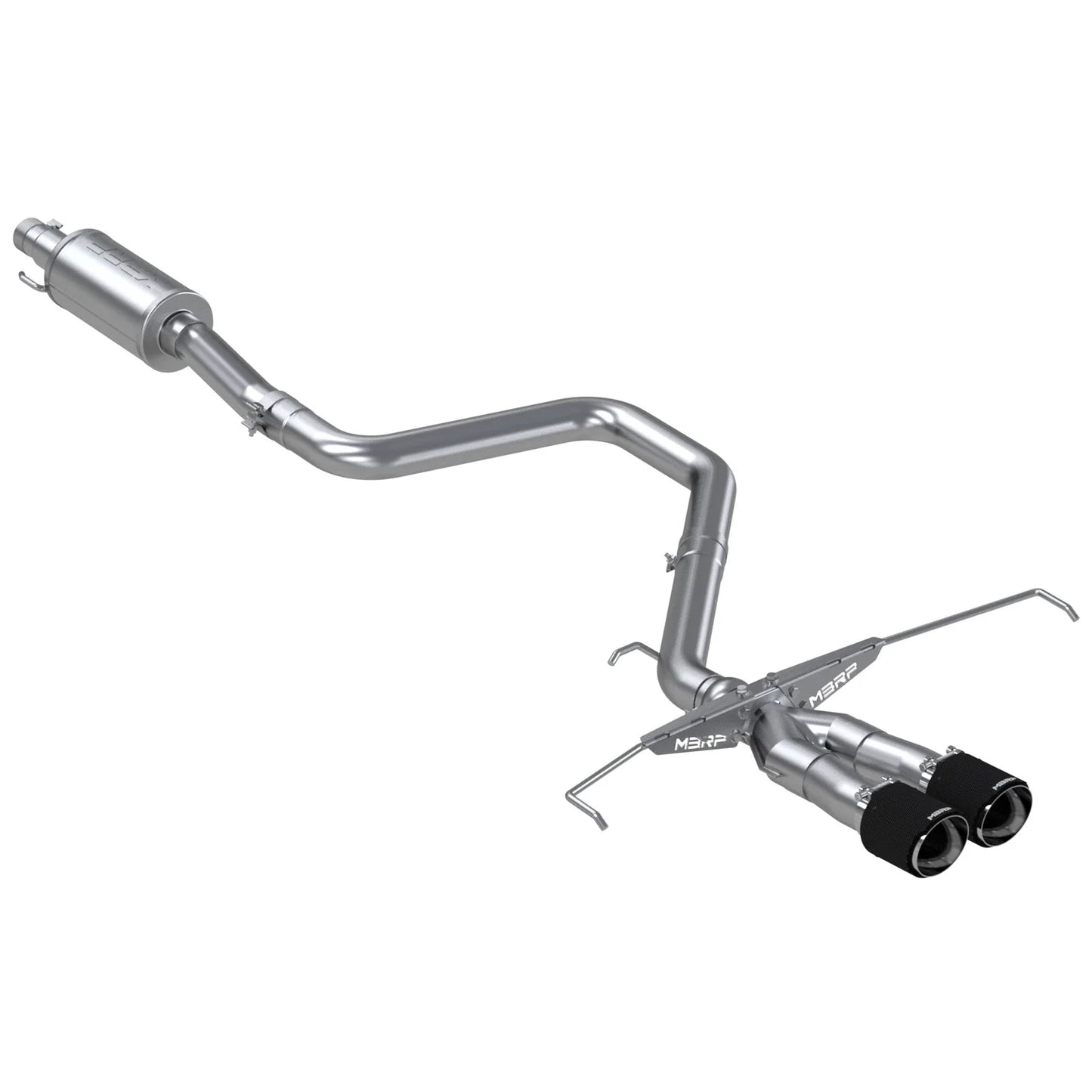 MBRP 2019+ MBRP Hyundai Veloster Turbo Cat Back - T304 Stainless - Carbon Fiber Tip
