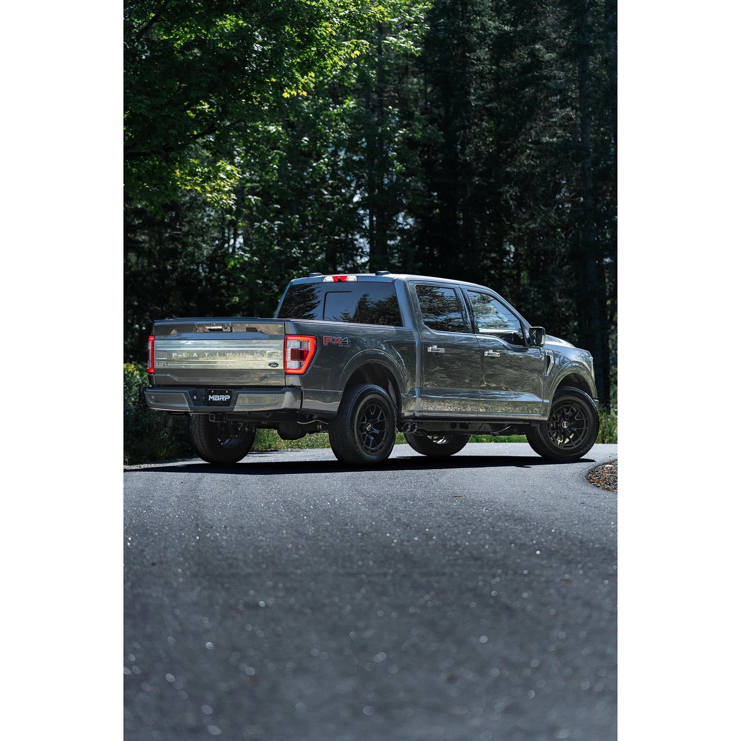 MBRP 2021+ Ford F150 Aluminized Dual Pre-Axle (Street Profile) 2.5in OD Tips 3in Cat Back Exhaust