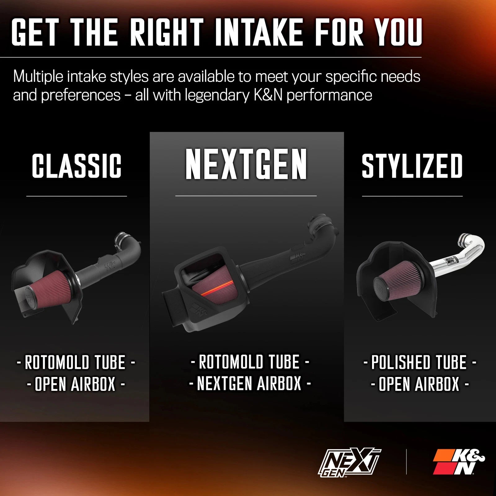 K&N 14-20 Chevy Silverado 1500 (5.3L/6.2L V8) NextGen Cold Air Intake