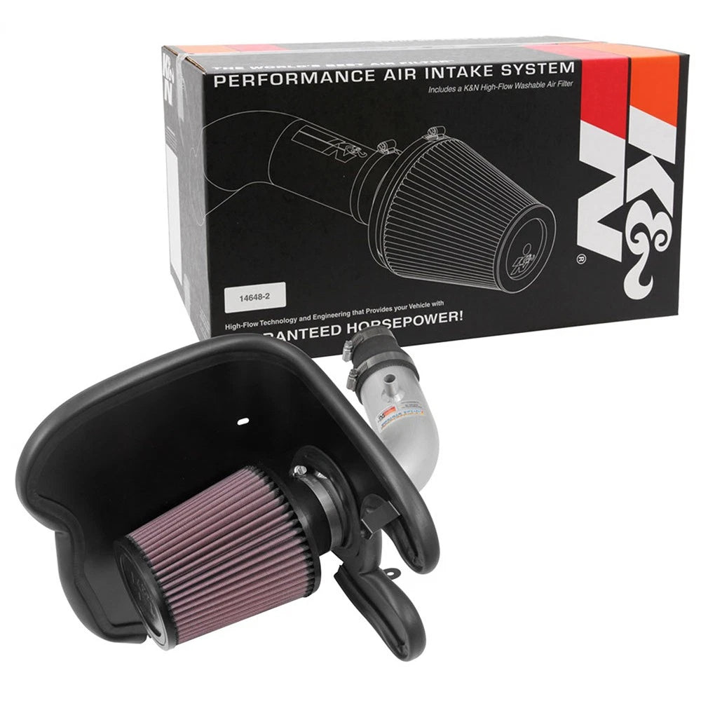 K&N 17-18 Chevy Cruze 1.4L Turbo Silver Typhoon Short Ram Intake