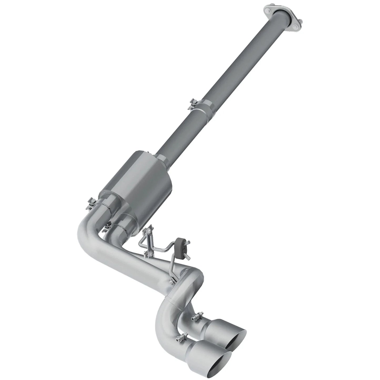 MBRP 09-14 Ford F150 Pre-Axle 4.5in OD Tips Dual Outlet T409 3in Cat Back Exhaust
