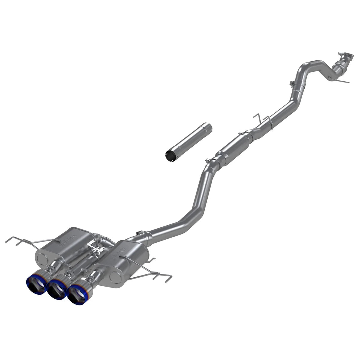 MBRP 23-24 Honda Civic Type R 2.0L T304 SS 3in Cat-Back Exhaust Triple Center Outlet w/ Burnt Tips